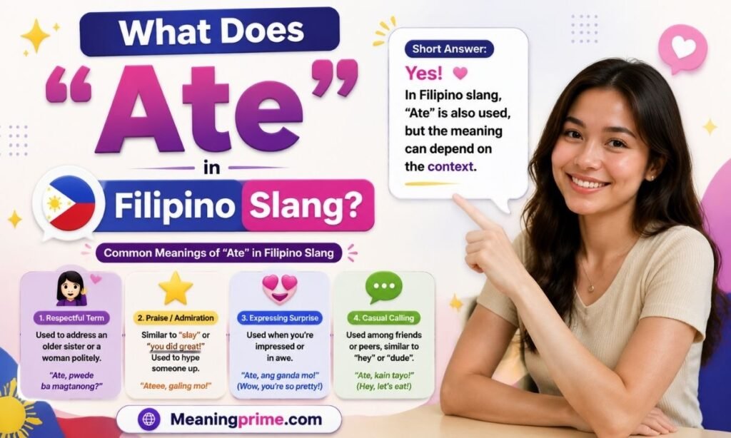 Is Ate the Same in Filipino Slang
