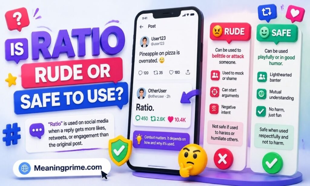 Is Ratio Rude or Safe to Use