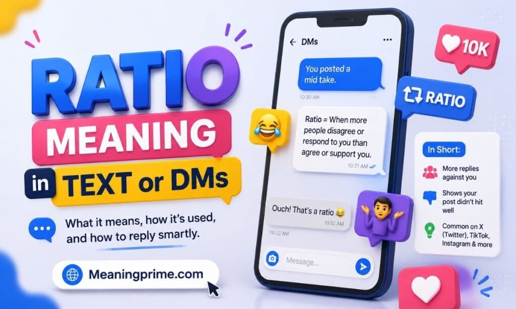 Ratio Meaning in Text or DMs