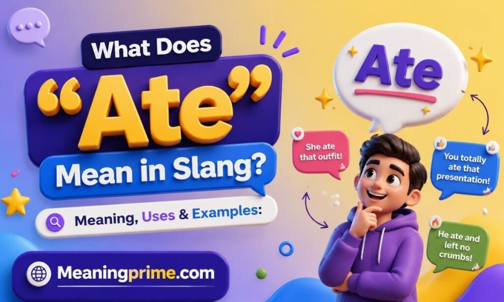 What Does Ate Mean in Slang Meaning, Uses & Examples