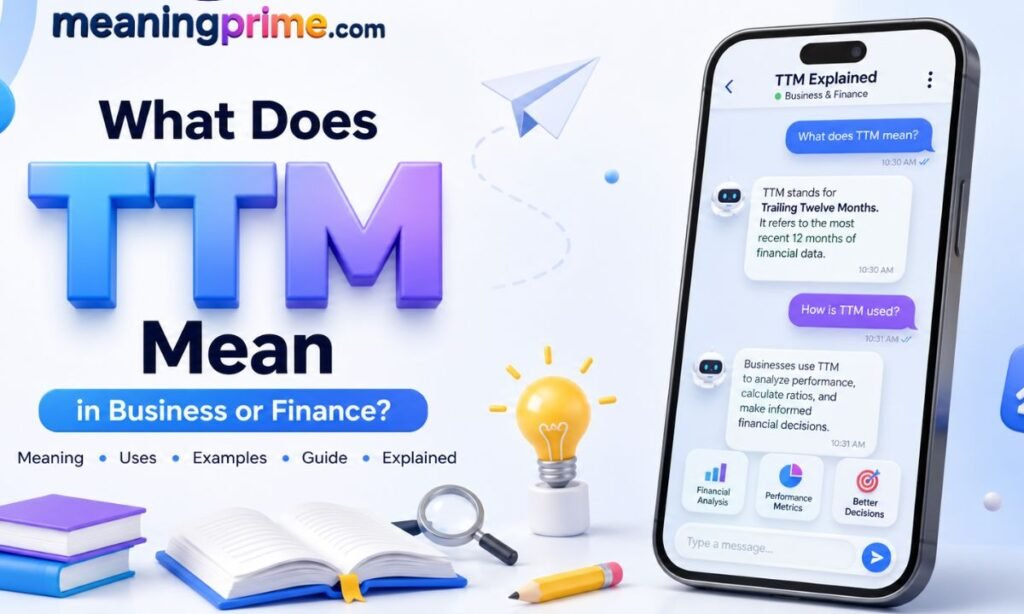What Does TTM Mean in Business or Finance