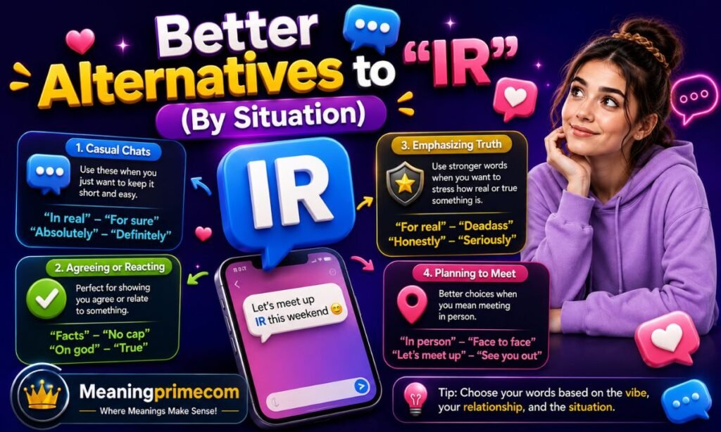 What Does IR Mean in Text