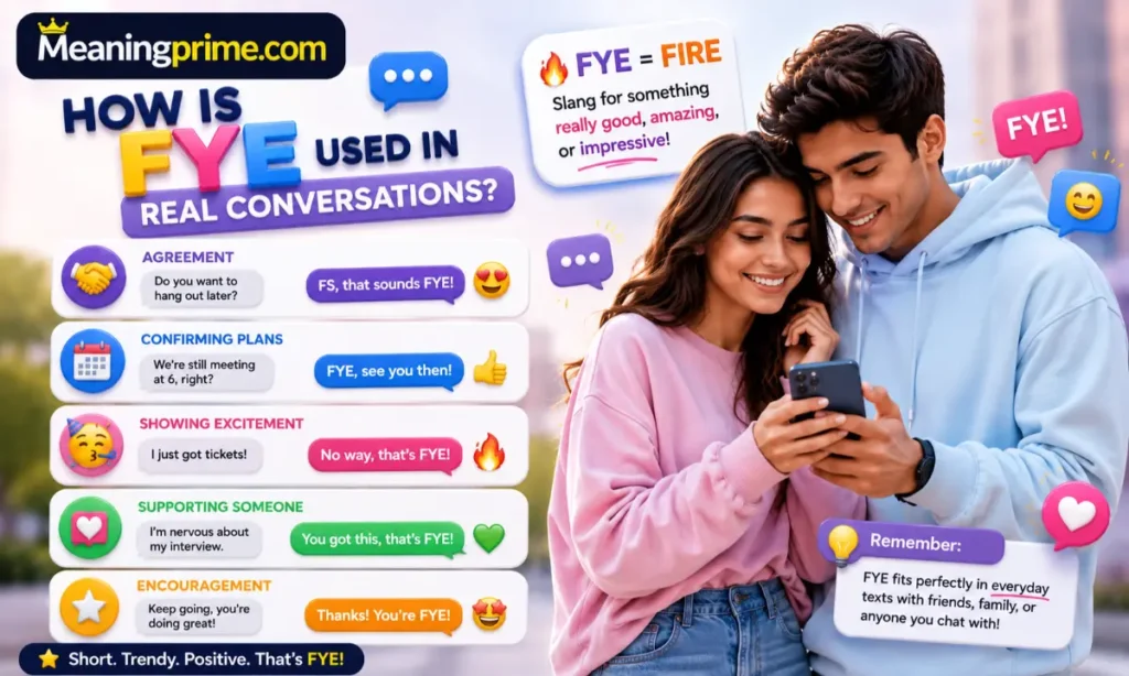 FYE Used in Real Conversations