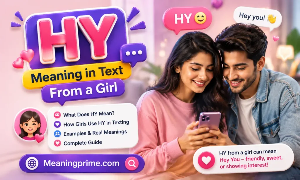 HY Meaning in Text From a Girl