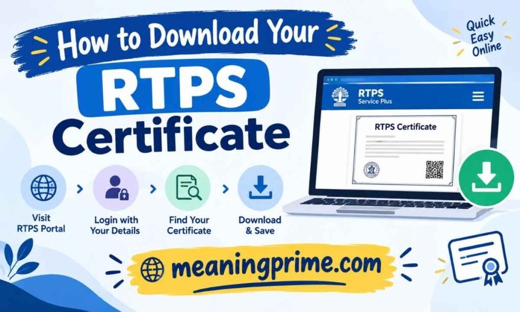 How to Download Your RTPS Certificate