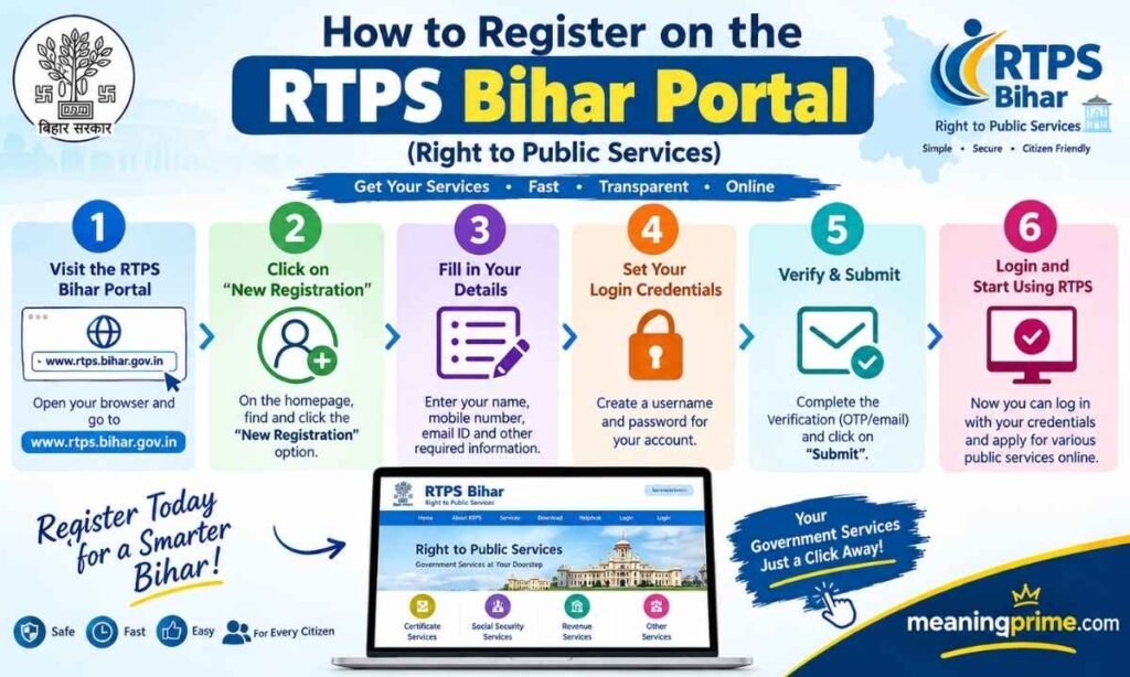 How to Register on the RTPS Bihar Portal