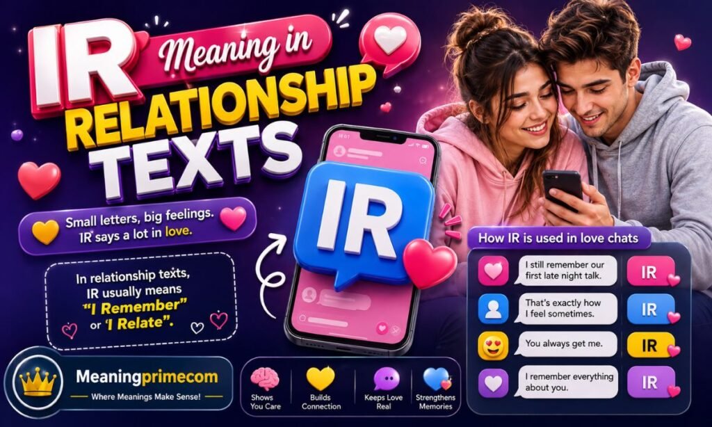 What Does IR Mean in Text