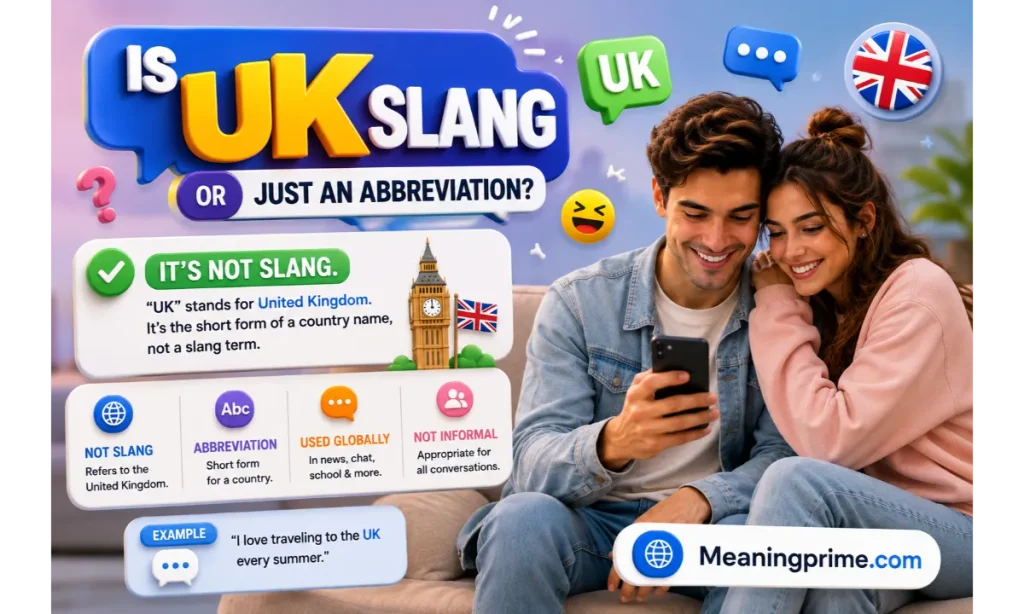 Is UK Slang or Just an Abbreviation