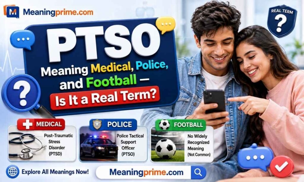 PTSO Meaning Medical, Police, and Football Is It a Real Term