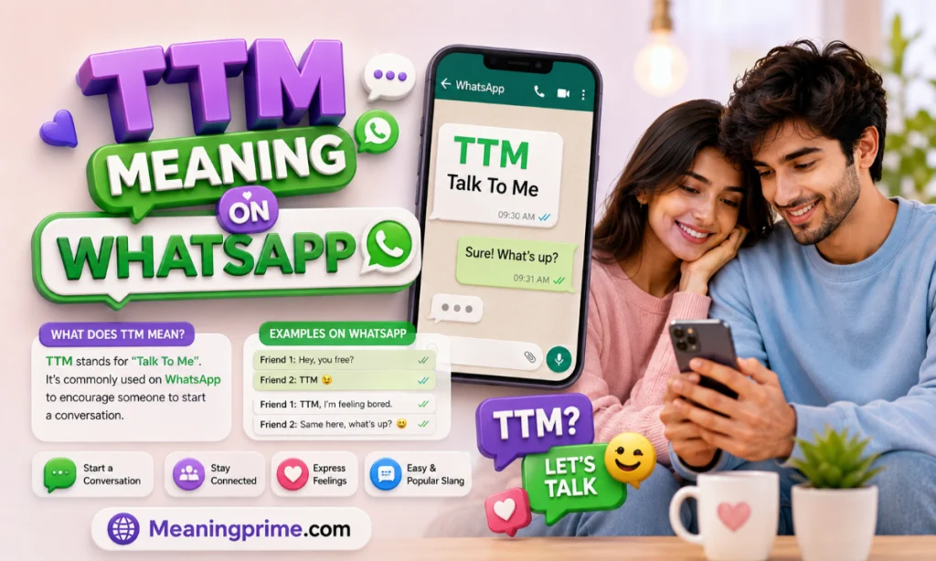 TTM Meaning on WhatsApp