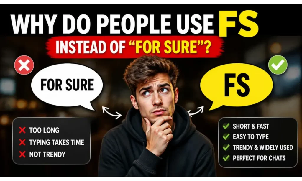 Use FS Instead of "For Sure"