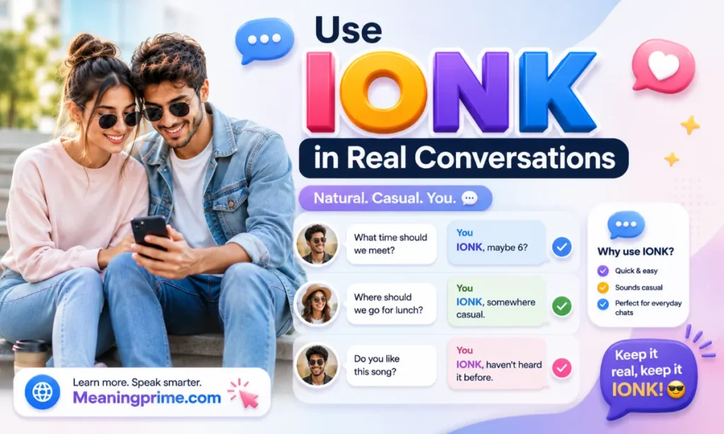 Use IONK in Real Conversations
