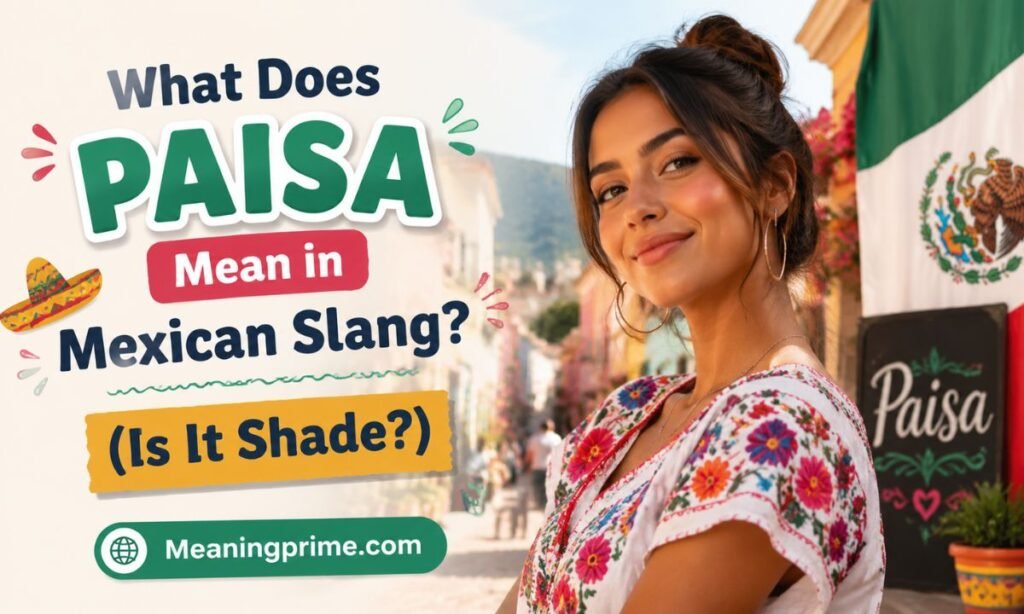 What Does _Paisa_ Mean in Mexican Slang_ (Is It Shade_)