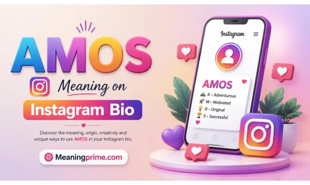 AMOS Meaning on Instagram Bio