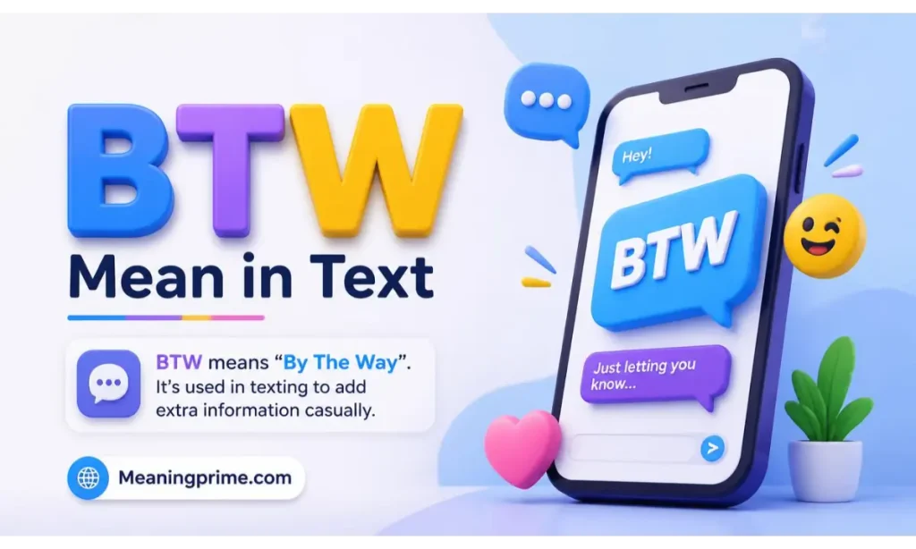 BTW Mean in Text