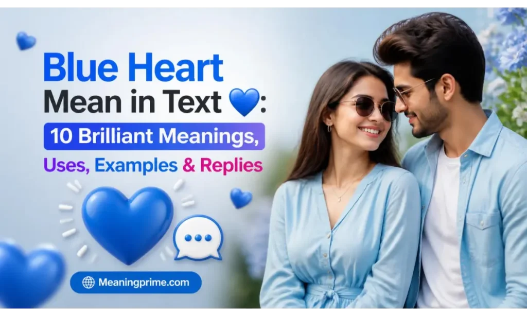 Blue Heart Mean in Text