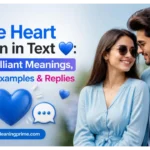 Blue Heart Mean in Text