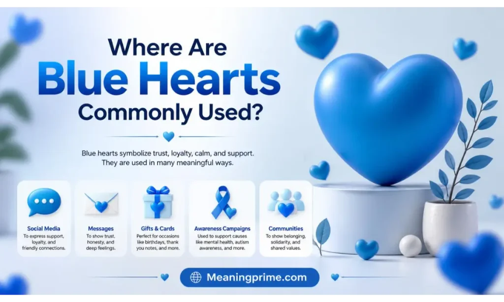 Blue Hearts Commonly Used