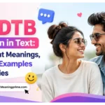 DTB Mean in Text