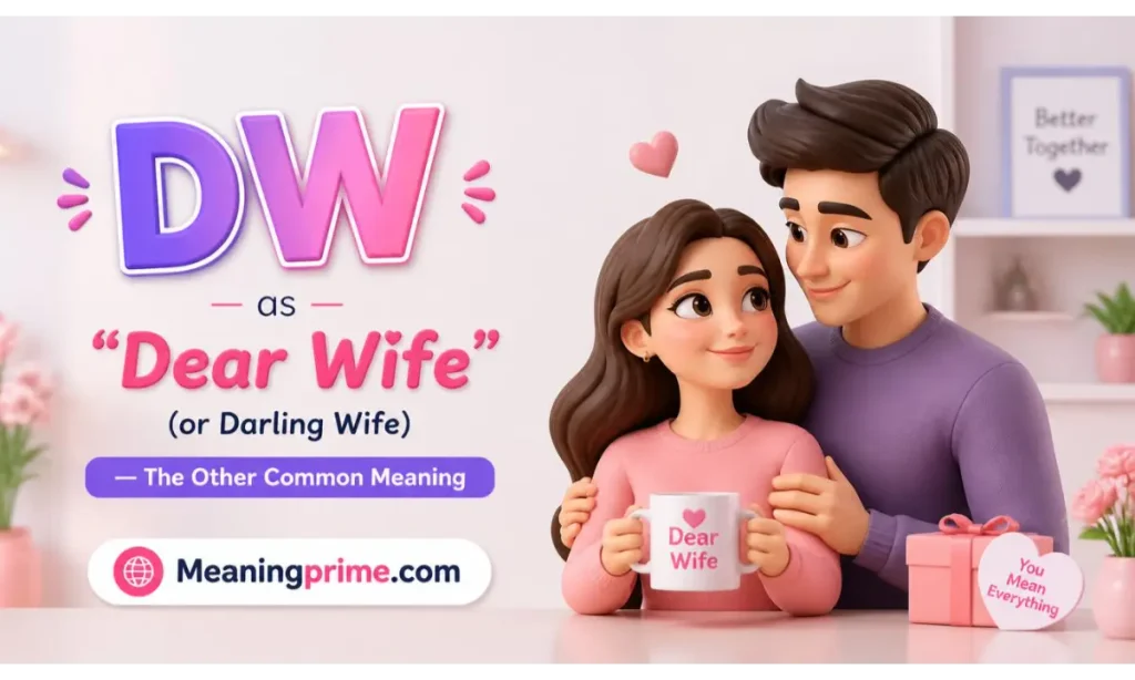 DW as Dear Wife