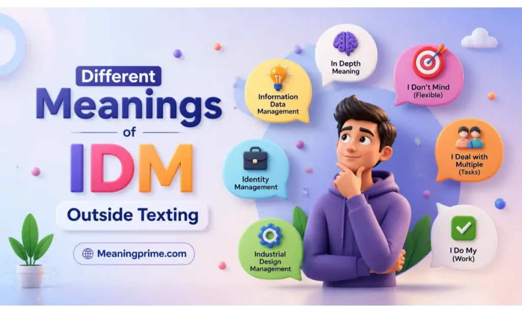 Different Meanings of IDM Outside Texting