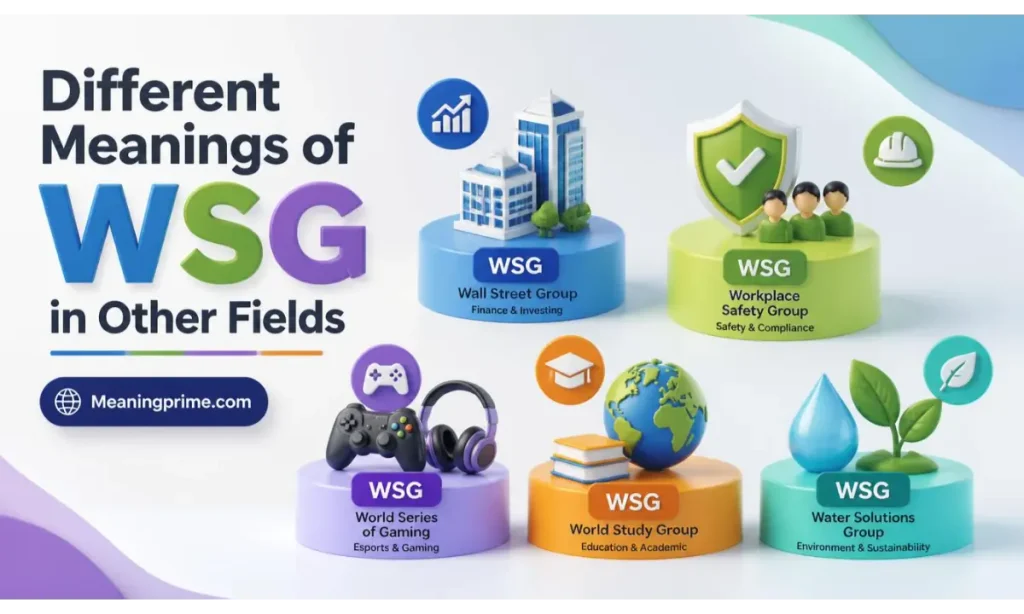 Different Meanings of WSG in Other Fields