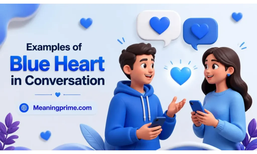 Examples of Blue Heart in Conversation