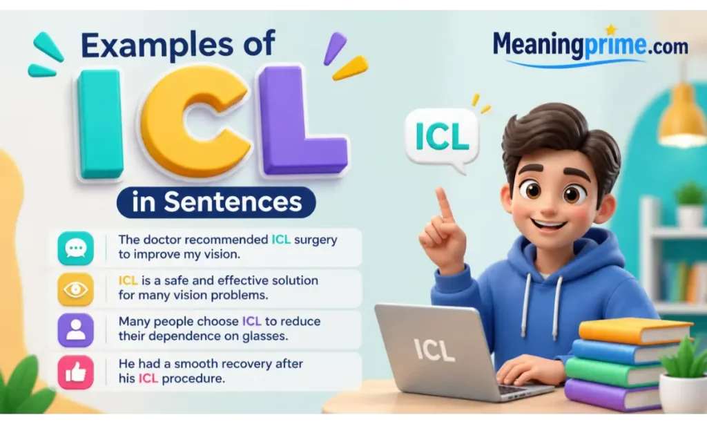 Examples of ICL in Sentences