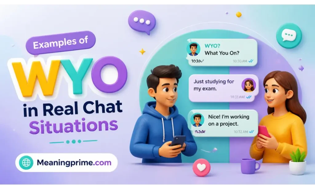 Examples of WYO in Real Chat Situations