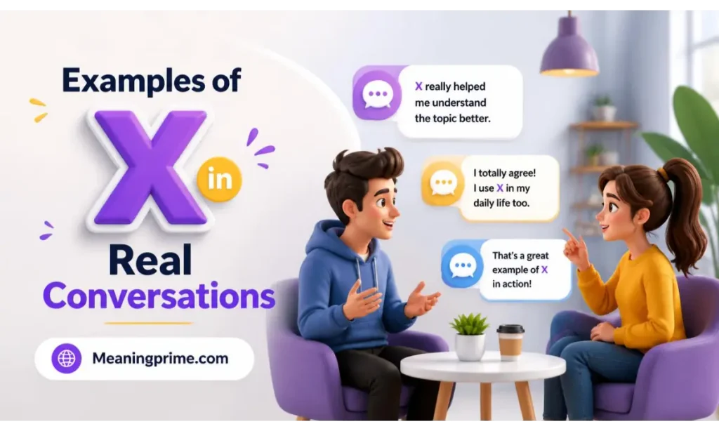 Examples of X in Real Conversations