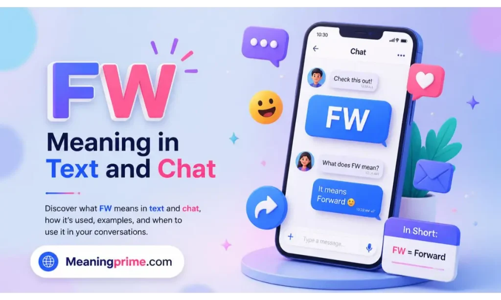 FW Meaning in Text and Chat