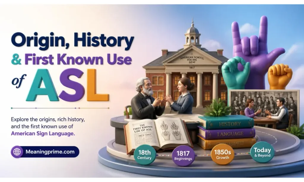 First Known Use of ASL