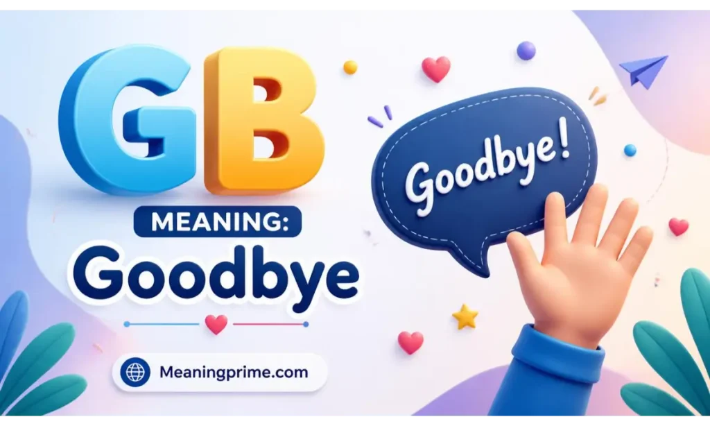 GB Meaning Goodbye