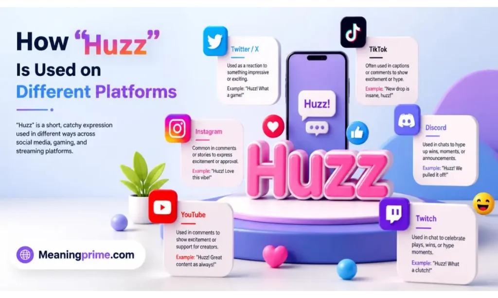 Huzz Is Used on Different Platforms