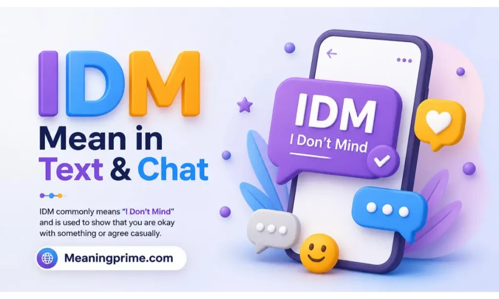 IDM Mean in Text & Chat