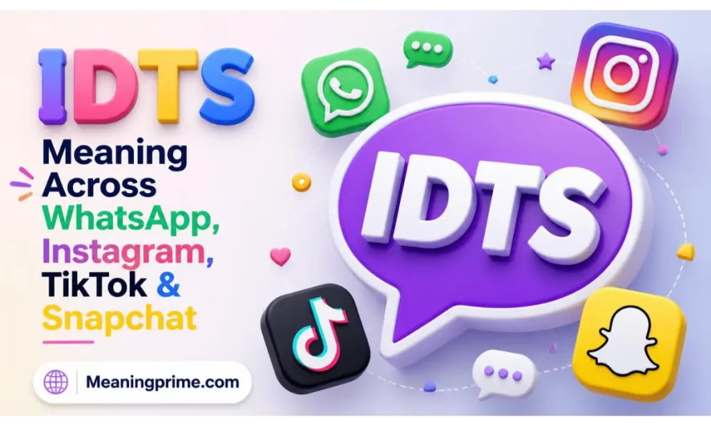IDTS Meaning Across WhatsApp, Instagram, TikTok & Snapchat