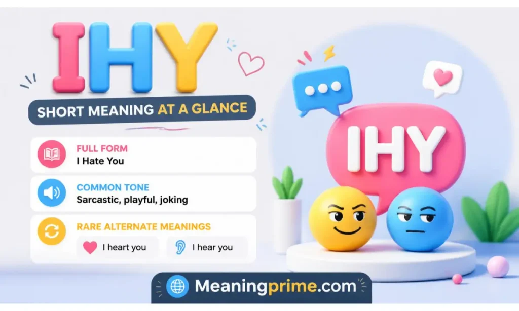 IHY Short Meaning at a Glance
