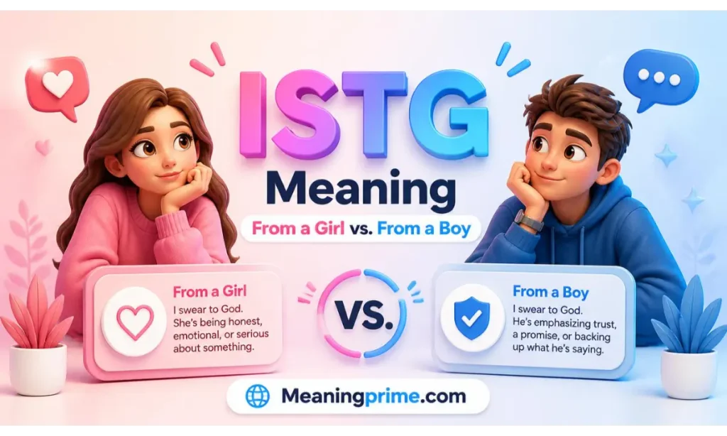 ISTG Meaning From a Girl vs. From a Boy