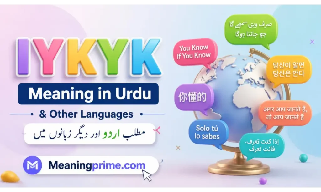 IYKYK Meaning in Urdu