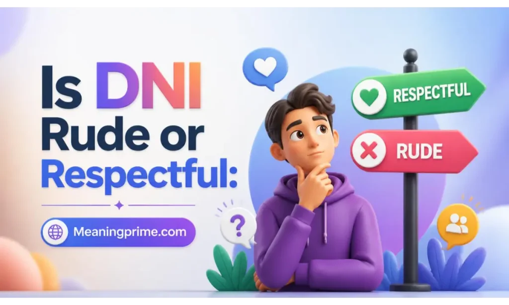 Is DNI Rude or Respectful