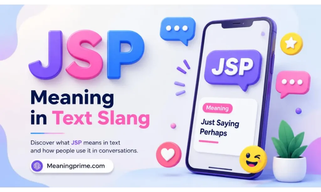 JSP Meaning in Text Slang