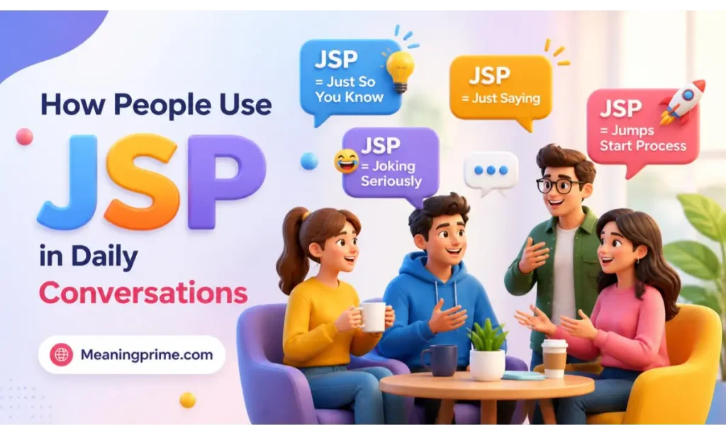JSP in Daily Conversations