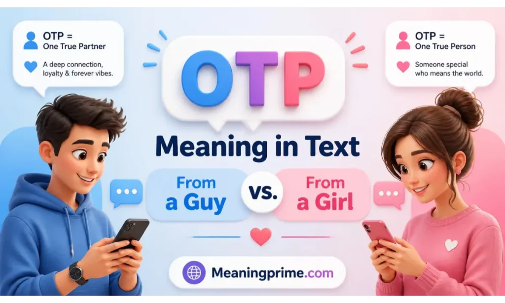 OTP Meaning in Text From a Guy vs. From a Girl