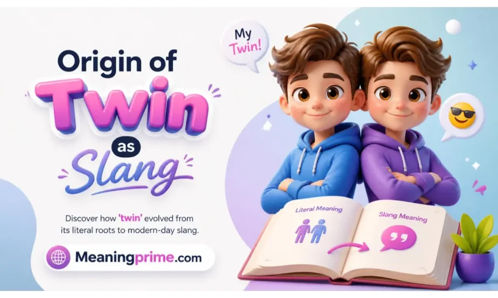 Origin of Twin as Slang