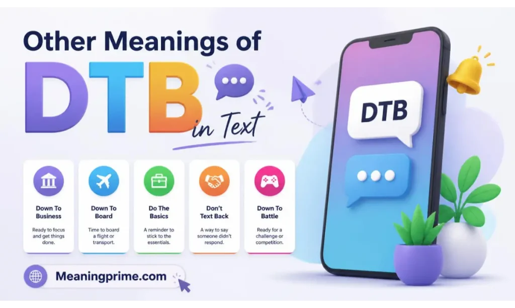 Other Meanings of DTB in Text