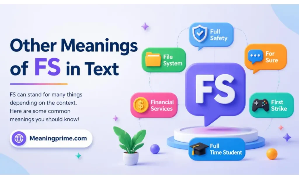 Other Meanings of FS in Text