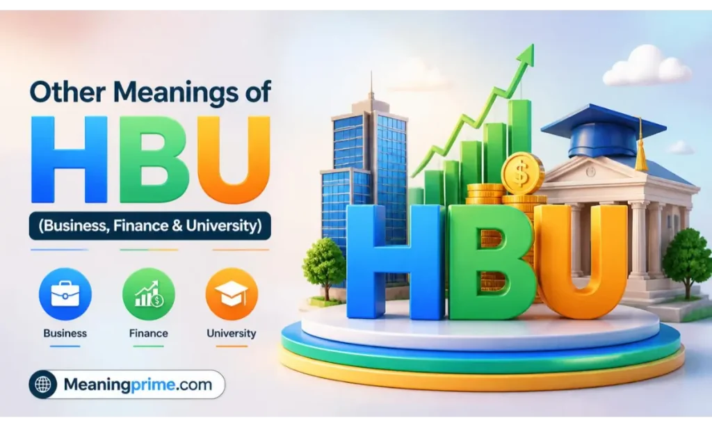Other Meanings of HBU Business, Finance & University
