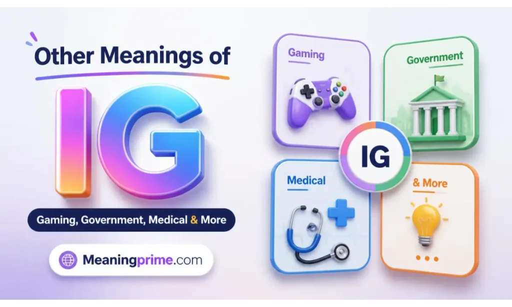 Other Meanings of IG 