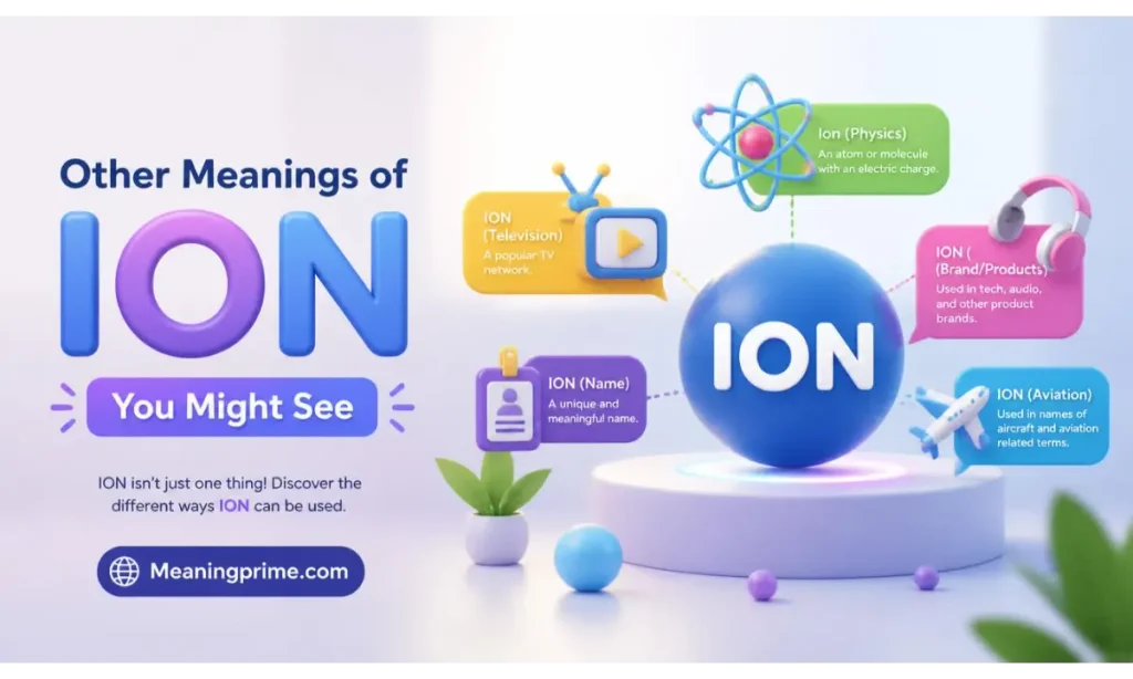 Other Meanings of ION You Might See