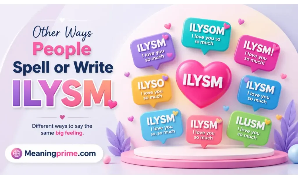 Other Ways People Spell or Write ILYSM